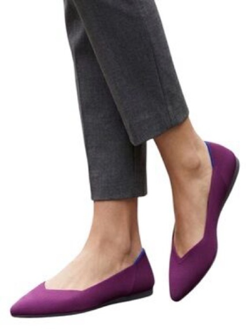 NIB Rare/HTF Discontinued Unicorn Rothy’s Violet “The Point” Flats 8